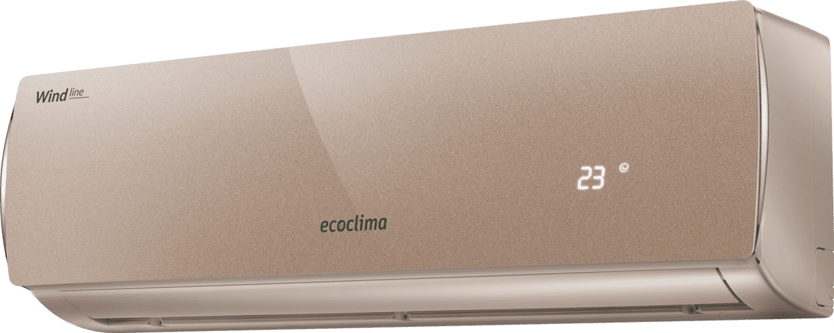 Настенный кондиционер Ecoclima ECW/I-12QCB + EC/I-12QC, золотистый
