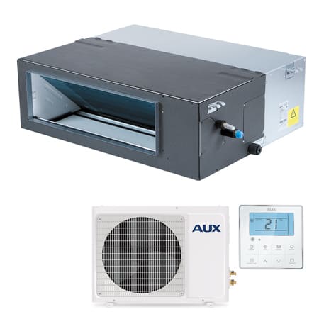 Канальный кондиционер AUX ALMD-H36/5R1B (v2) + AL-H36/5R1B(U) (v2), черный