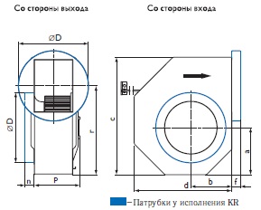 Центробежный вентилятор RFT 355 DKR