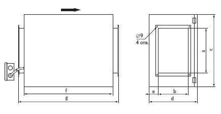 Вентилятор в изолированном корпусе IRB 700x400 E3