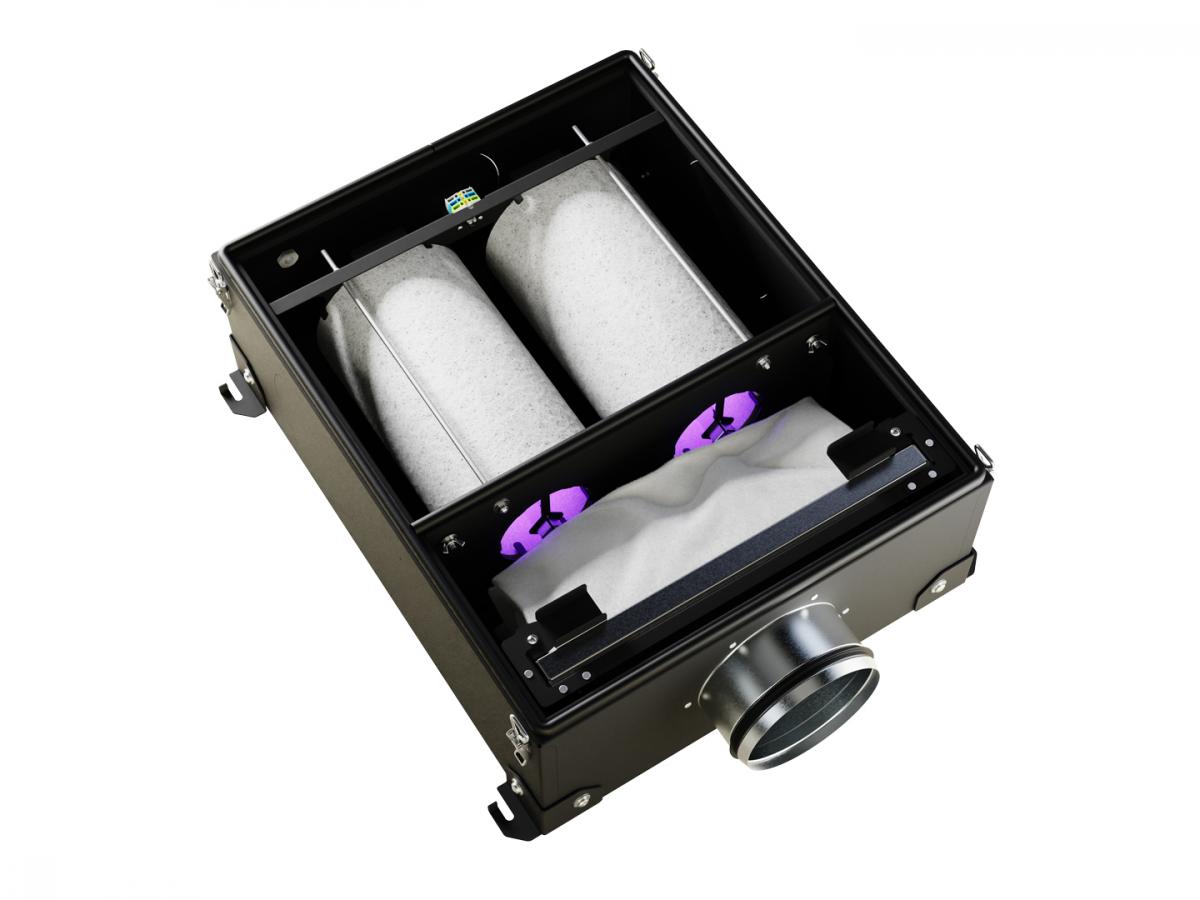 Канальный очиститель воздуха Ventmachine DF500 c фильтром ФКО