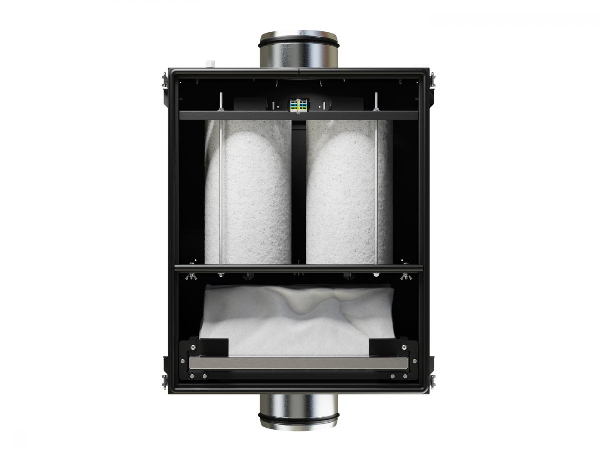 Канальный очиститель воздуха Ventmachine DF500 c фильтром ФКО
